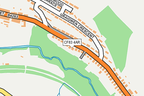 CF83 4AR map - OS OpenMap – Local (Ordnance Survey)
