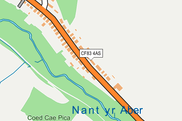 CF83 4AS map - OS OpenMap – Local (Ordnance Survey)