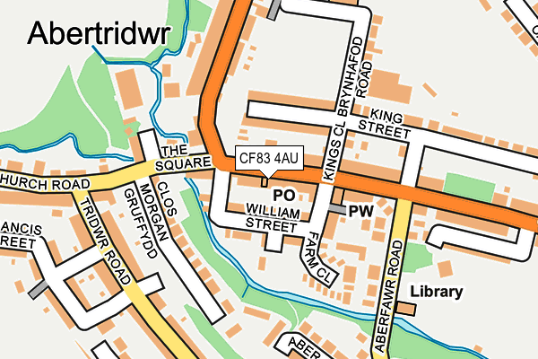 CF83 4AU map - OS OpenMap – Local (Ordnance Survey)