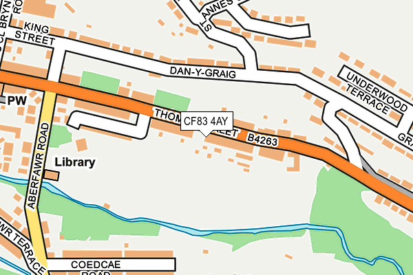 CF83 4AY map - OS OpenMap – Local (Ordnance Survey)