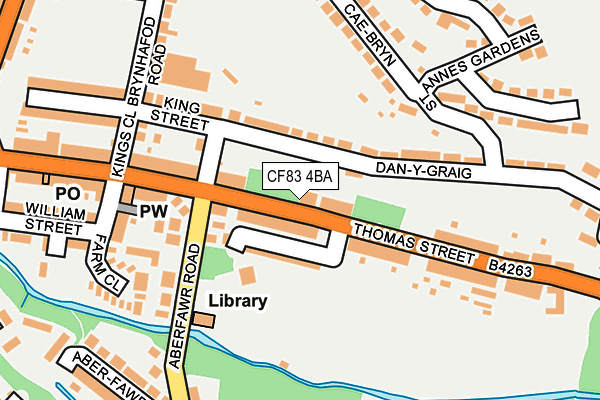 CF83 4BA map - OS OpenMap – Local (Ordnance Survey)