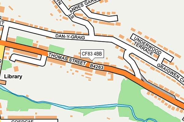 CF83 4BB map - OS OpenMap – Local (Ordnance Survey)