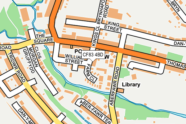 CF83 4BD map - OS OpenMap – Local (Ordnance Survey)