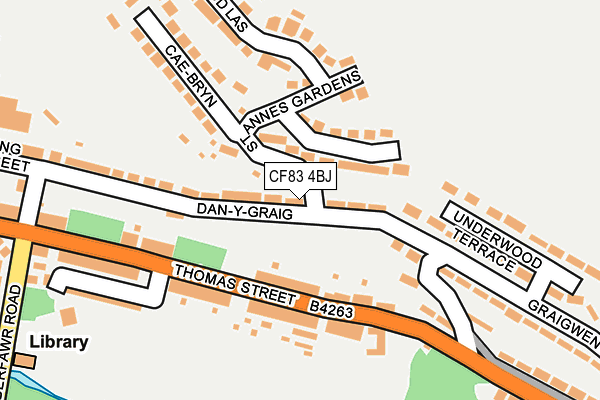 CF83 4BJ map - OS OpenMap – Local (Ordnance Survey)