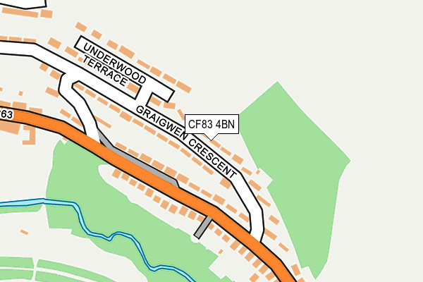 CF83 4BN map - OS OpenMap – Local (Ordnance Survey)