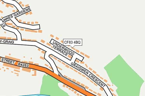 CF83 4BQ map - OS OpenMap – Local (Ordnance Survey)