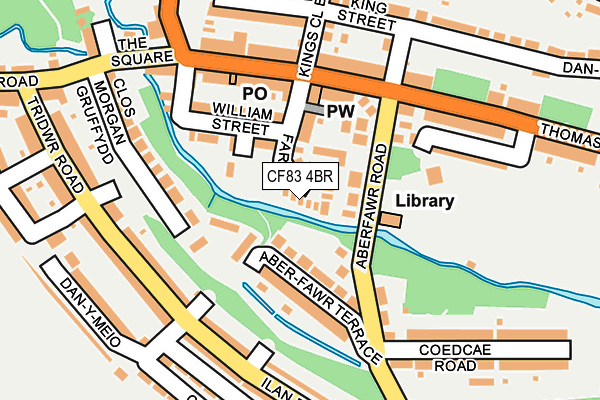 CF83 4BR map - OS OpenMap – Local (Ordnance Survey)