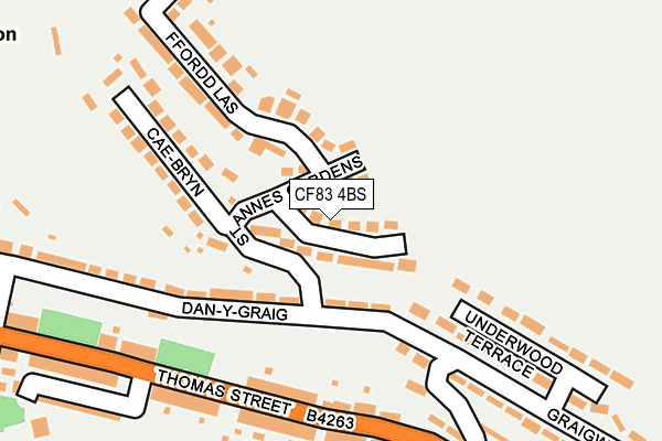 CF83 4BS map - OS OpenMap – Local (Ordnance Survey)