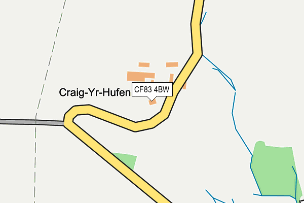 CF83 4BW map - OS OpenMap – Local (Ordnance Survey)