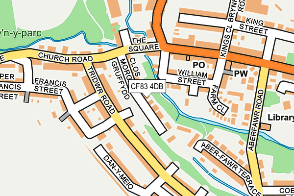 CF83 4DB map - OS OpenMap – Local (Ordnance Survey)