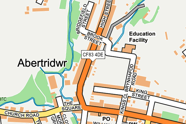 CF83 4DE map - OS OpenMap – Local (Ordnance Survey)