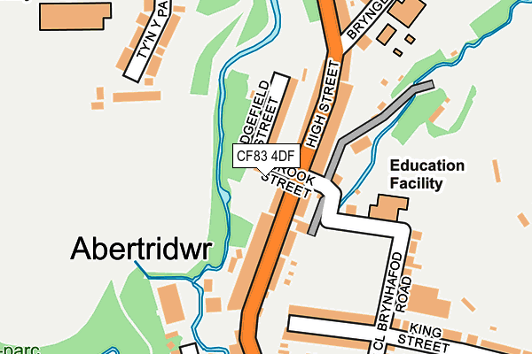 CF83 4DF map - OS OpenMap – Local (Ordnance Survey)