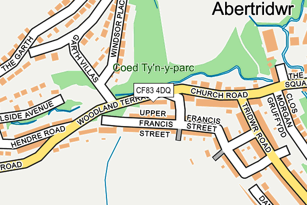 CF83 4DQ map - OS OpenMap – Local (Ordnance Survey)