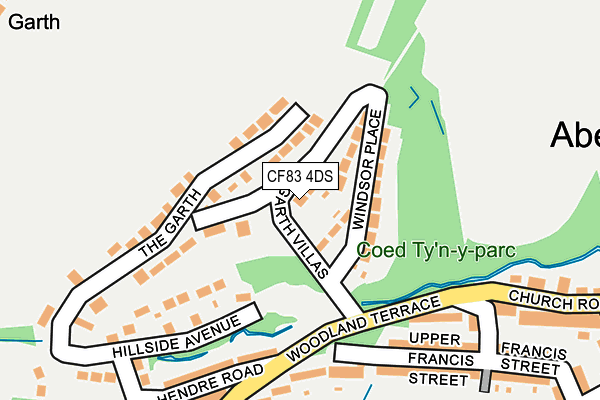 CF83 4DS map - OS OpenMap – Local (Ordnance Survey)