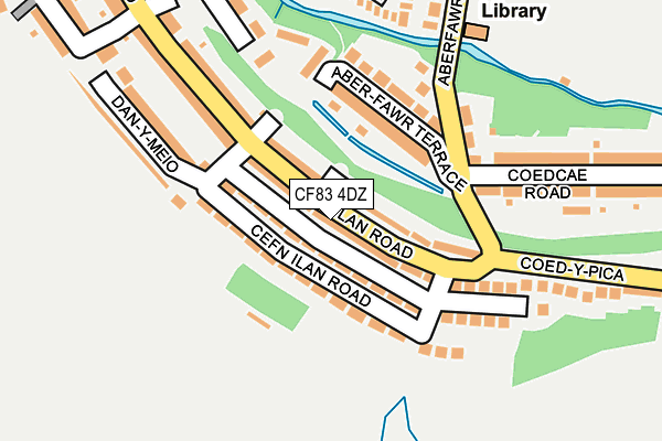 CF83 4DZ map - OS OpenMap – Local (Ordnance Survey)