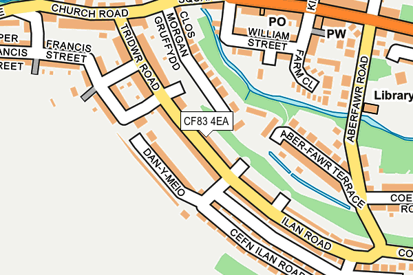 CF83 4EA map - OS OpenMap – Local (Ordnance Survey)