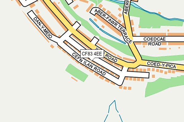 CF83 4EE map - OS OpenMap – Local (Ordnance Survey)