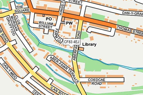 CF83 4EJ map - OS OpenMap – Local (Ordnance Survey)