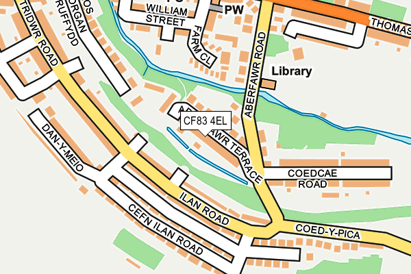 CF83 4EL map - OS OpenMap – Local (Ordnance Survey)