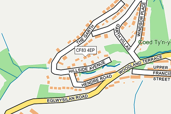 CF83 4EP map - OS OpenMap – Local (Ordnance Survey)