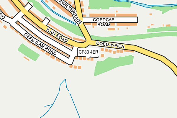 CF83 4ER map - OS OpenMap – Local (Ordnance Survey)