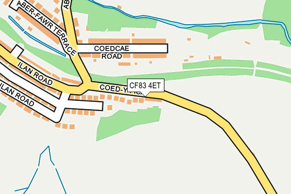 CF83 4ET map - OS OpenMap – Local (Ordnance Survey)