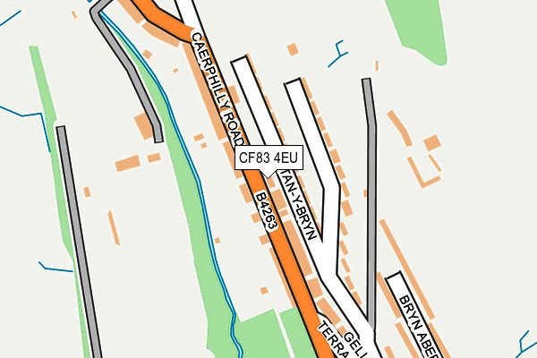 CF83 4EU map - OS OpenMap – Local (Ordnance Survey)