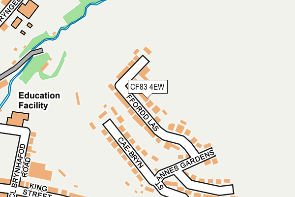 CF83 4EW map - OS OpenMap – Local (Ordnance Survey)