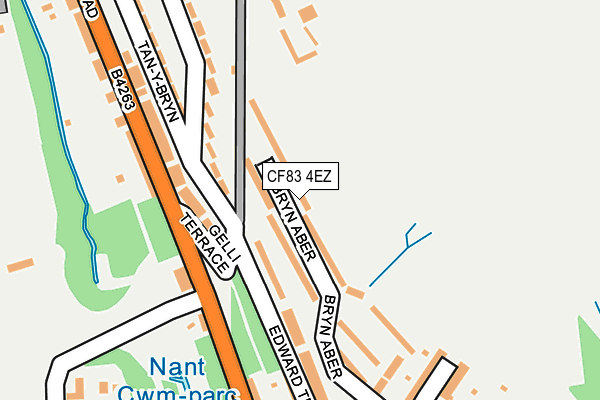 CF83 4EZ map - OS OpenMap – Local (Ordnance Survey)