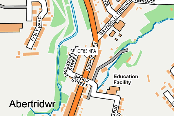 CF83 4FA map - OS OpenMap – Local (Ordnance Survey)