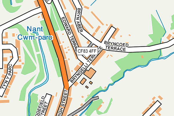 CF83 4FF map - OS OpenMap – Local (Ordnance Survey)
