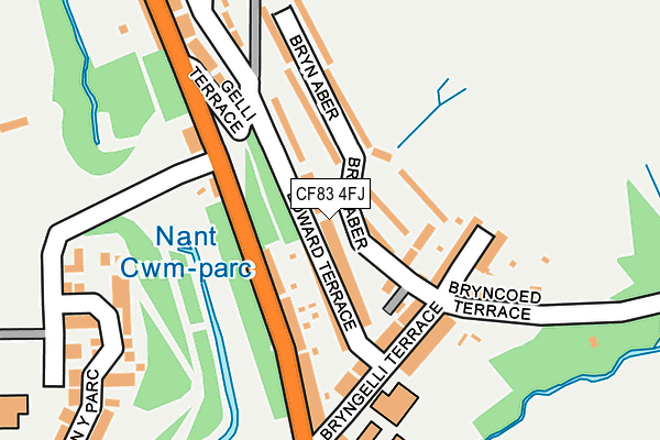 CF83 4FJ map - OS OpenMap – Local (Ordnance Survey)