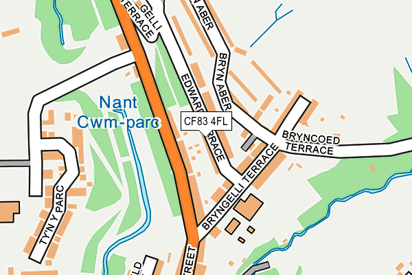 CF83 4FL map - OS OpenMap – Local (Ordnance Survey)