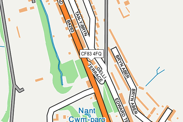 CF83 4FQ map - OS OpenMap – Local (Ordnance Survey)