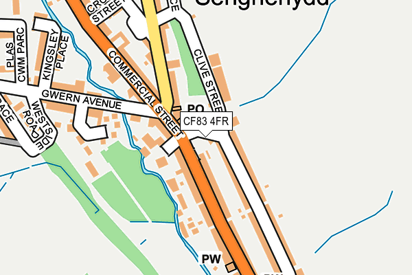 CF83 4FR map - OS OpenMap – Local (Ordnance Survey)