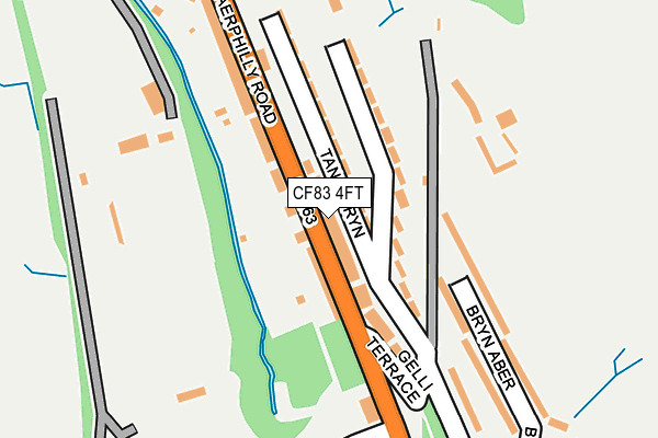 CF83 4FT map - OS OpenMap – Local (Ordnance Survey)