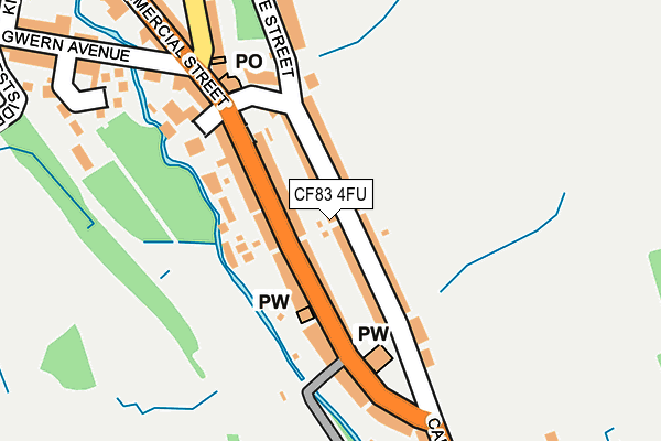 CF83 4FU map - OS OpenMap – Local (Ordnance Survey)