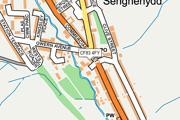 CF83 4FY map - OS OpenMap – Local (Ordnance Survey)