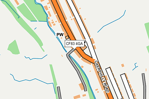 CF83 4GA map - OS OpenMap – Local (Ordnance Survey)