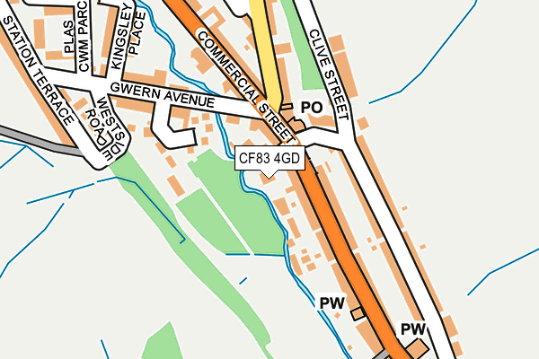 CF83 4GD map - OS OpenMap – Local (Ordnance Survey)