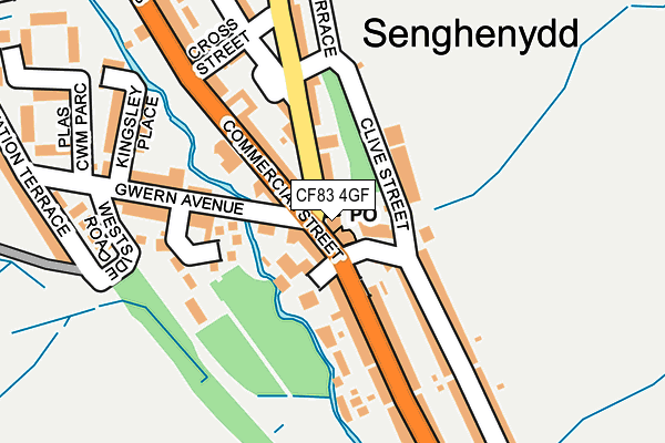 CF83 4GF map - OS OpenMap – Local (Ordnance Survey)