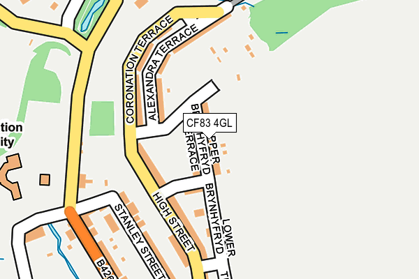 CF83 4GL map - OS OpenMap – Local (Ordnance Survey)