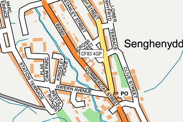 CF83 4GP map - OS OpenMap – Local (Ordnance Survey)