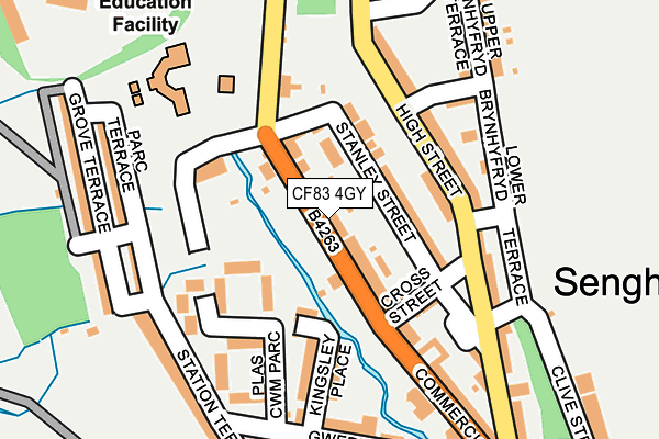 CF83 4GY map - OS OpenMap – Local (Ordnance Survey)