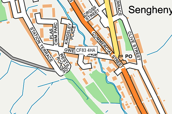CF83 4HA map - OS OpenMap – Local (Ordnance Survey)