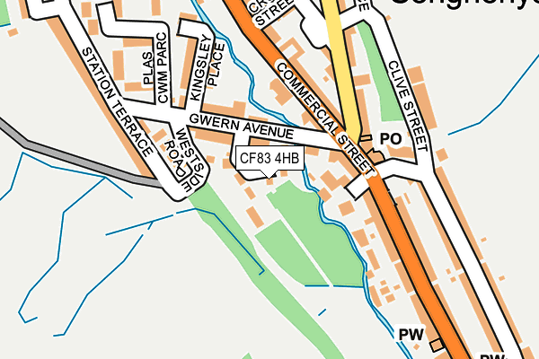 CF83 4HB map - OS OpenMap – Local (Ordnance Survey)