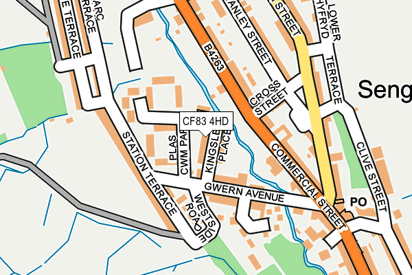 CF83 4HD map - OS OpenMap – Local (Ordnance Survey)
