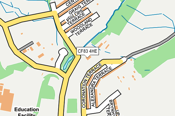 CF83 4HE map - OS OpenMap – Local (Ordnance Survey)