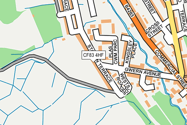 CF83 4HF map - OS OpenMap – Local (Ordnance Survey)