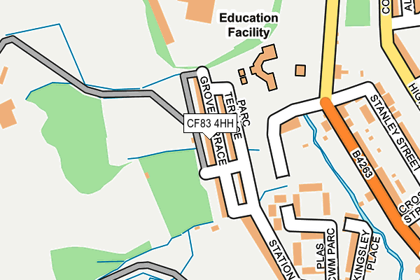 CF83 4HH map - OS OpenMap – Local (Ordnance Survey)